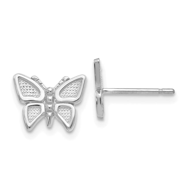 14k White Gold Earrings Style K1409 - Classique Jewelry Inc.