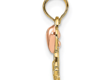 14k Two-tone Pendants Style K1427 - Classique Jewelry Inc.