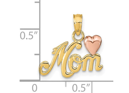 14k Two-tone Pendants Style K1427 - Classique Jewelry Inc.