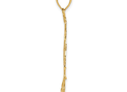 14k Yellow & Rhodium Pendants Style K1547 - Classique Jewelry Inc.