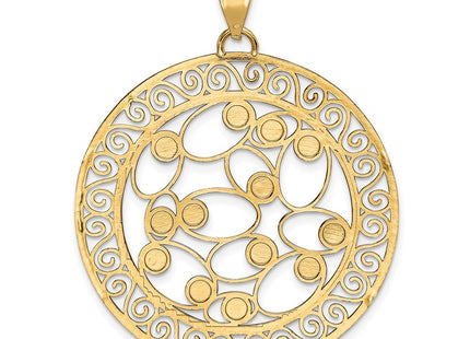 14K white gold pendant, another view