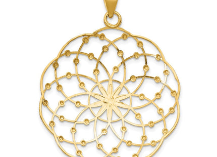 14k Yellow & Rhodium Pendants Style K1551 - Classique Jewelry Inc.