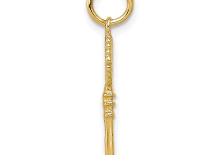 14K Polished Key Charm (Style K1668)