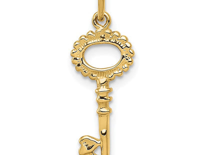 14K Polished Key Charm (Style K1668)