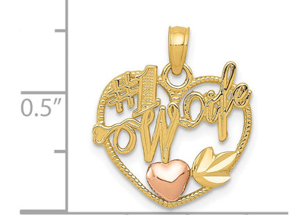 14k Two-tone Pendants Style K1711 - Classique Jewelry Inc.