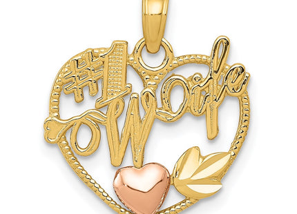 14k Two-tone Pendants Style K1711 - Classique Jewelry Inc.