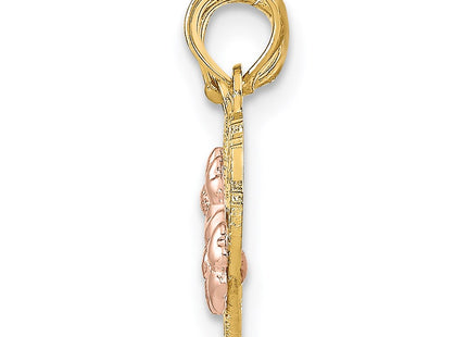 14k Two-tone Pendants Style K1714 - Classique Jewelry Inc.