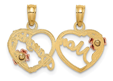 14k Two-tone Pendants Style K1714 - Classique Jewelry Inc.