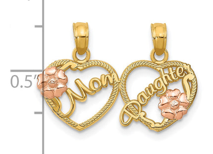 14k Two-tone Pendants Style K1714 - Classique Jewelry Inc.