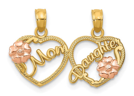 14k Two-tone Pendants Style K1714 - Classique Jewelry Inc.