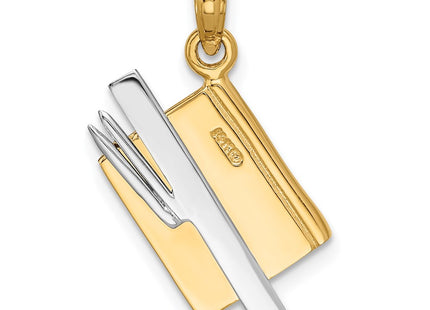 14k Two-tone Pendants Style K1787 - Classique Jewelry Inc.