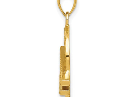 14k Yellow Gold Pendants Style K1792 - Classique Jewelry Inc.