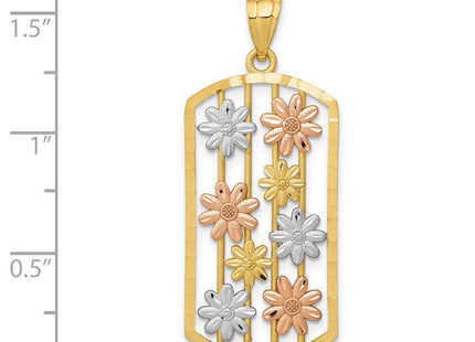 14k Two-tone Pendants Style K1807 - Classique Jewelry Inc.