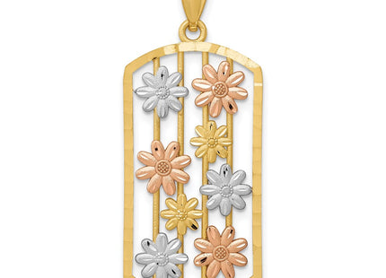 14k Two-tone Pendants Style K1807 - Classique Jewelry Inc.
