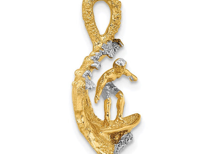 14k Yellow & Rhodium Jewelry Style K1880 - Classique Jewelry Inc.
