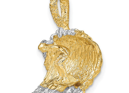 14k Yellow & Rhodium Jewelry Style K1880 - Classique Jewelry Inc.