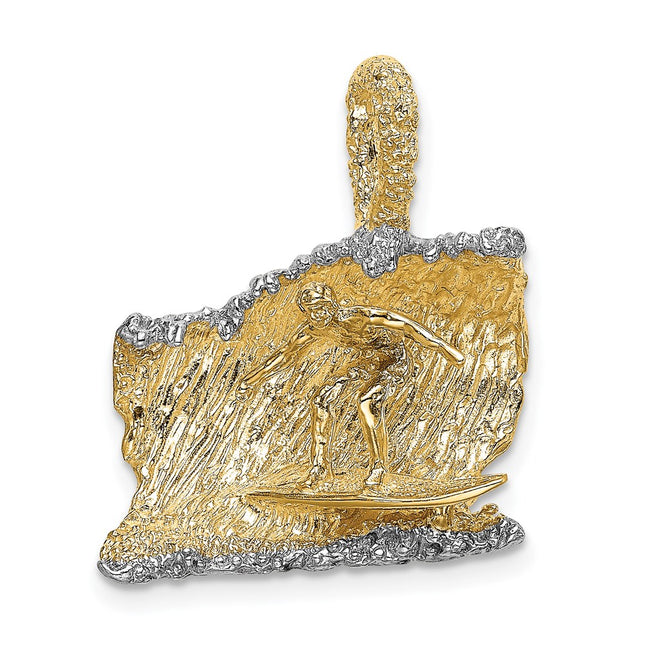 14k Yellow & Rhodium Jewelry Style K1880 - Classique Jewelry Inc.