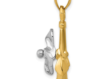 14k Two-tone Pendants Style K1891 - Classique Jewelry Inc.
