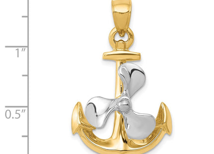 14k Two-tone Pendants Style K1891 - Classique Jewelry Inc.
