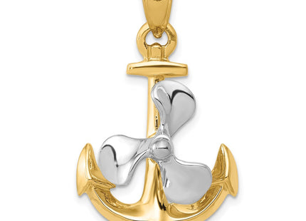 14k Two-tone Pendants Style K1891 - Classique Jewelry Inc.