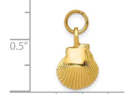 14k Seashell Pendant (Style K1900)