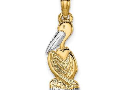 14k Yellow & Rhodium Jewelry Style K1906 - Classique Jewelry Inc.