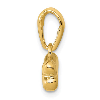 14K Dog Bone Pendant