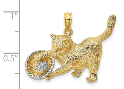 14k Yellow & Rhodium Jewelry Style K1987 - Classique Jewelry Inc.