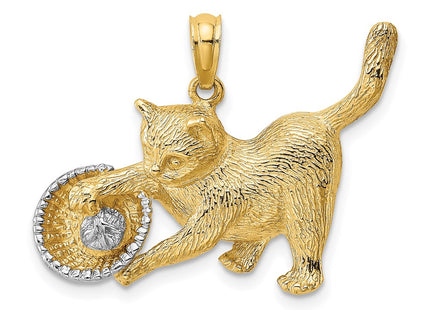 14k Yellow & Rhodium Jewelry Style K1987 - Classique Jewelry Inc.