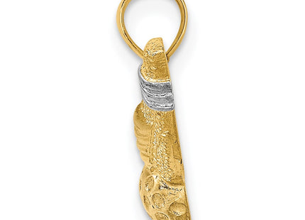 14k Yellow & Rhodium Jewelry Style K1998 - Classique Jewelry Inc.