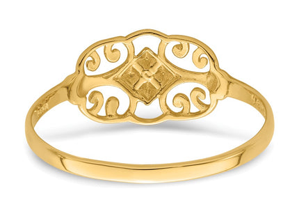 14k Yellow & Rhodium Rings Style K2051 - Classique Jewelry Inc.