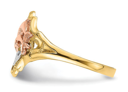 14k Two-tone Rings Style K2069 - Classique Jewelry Inc.