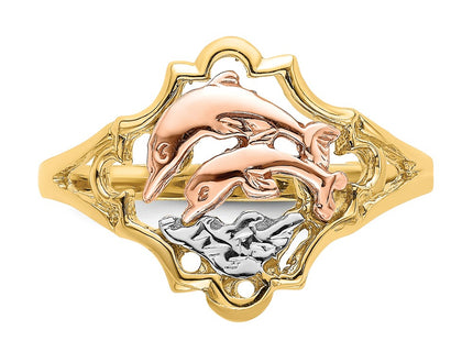 14k Two-tone Rings Style K2069 - Classique Jewelry Inc.