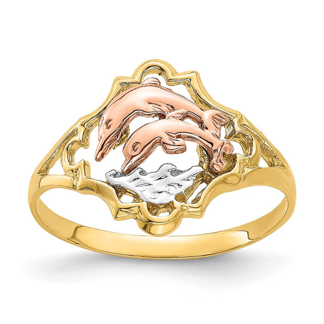 14k Two-tone Rings Style K2069 - Classique Jewelry Inc.