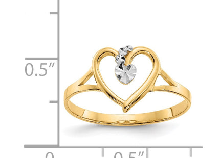 14k Yellow & Rhodium Rings Style K2072 - Classique Jewelry Inc.