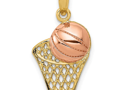 14k Two-tone Pendants Style K2102 - Classique Jewelry Inc.