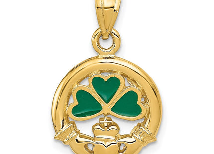14K gold cross pendant