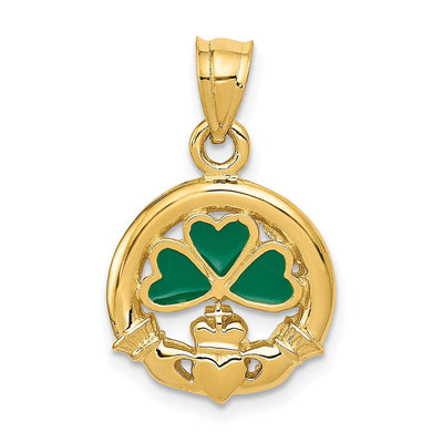 14K gold cross pendant
