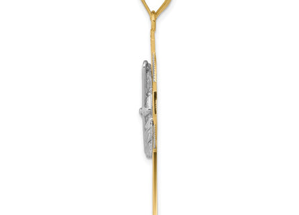 14k Two-tone Pendants Style K2194 - Classique Jewelry Inc.