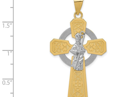 14k Two-tone Pendants Style K2194 - Classique Jewelry Inc.