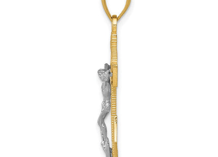 14k Two-tone Pendants Style K2209 - Classique Jewelry Inc.