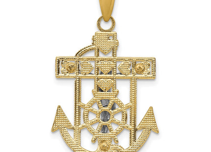 14k Two-tone Pendants Style K2209 - Classique Jewelry Inc.