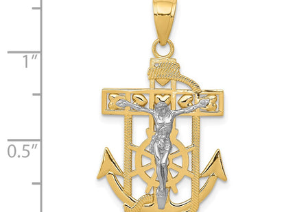 14k Two-tone Pendants Style K2209 - Classique Jewelry Inc.