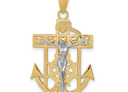 14k Two-tone Pendants Style K2209 - Classique Jewelry Inc.