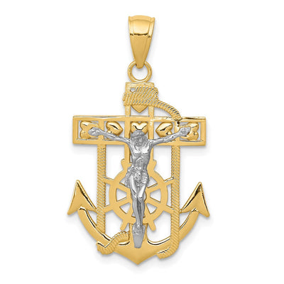 14K gold crucifix pendant