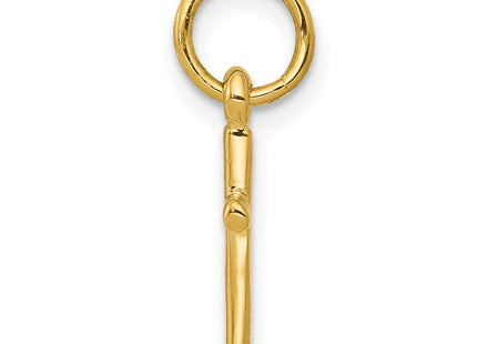 14K gold cross charm, alternate view
