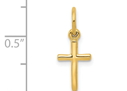 14k Small Cross Charm, 18 x 8mm
