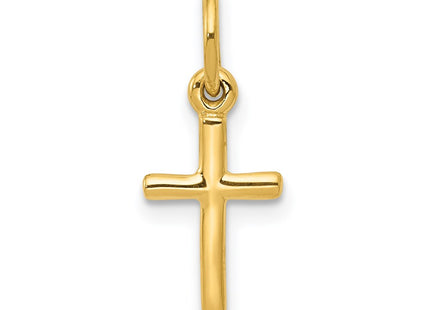14K gold cross charm