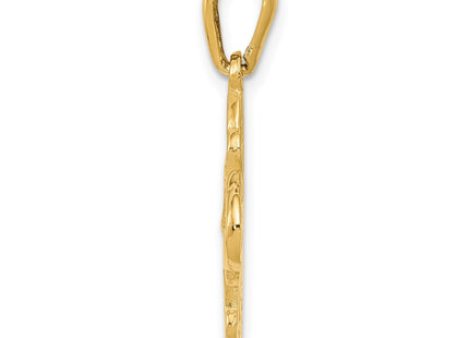14K gold pendant, alternate view
