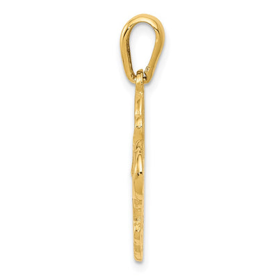 14K Four-Way Medal Pendant, 28 x 17.75mm